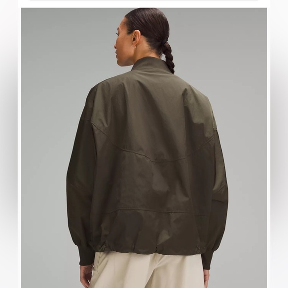 Lululemon Lightweight Hem-Cinch Bomber Jacket new . Nomad - Picture 9 of 16